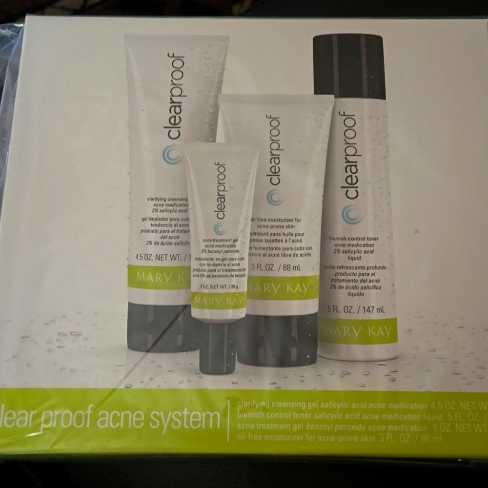 Clear proof acne system